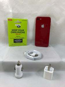 Apple iPhone 8-256GB Red (Straight talk/Verizon and AT&T/ Page +/Total Wireless)