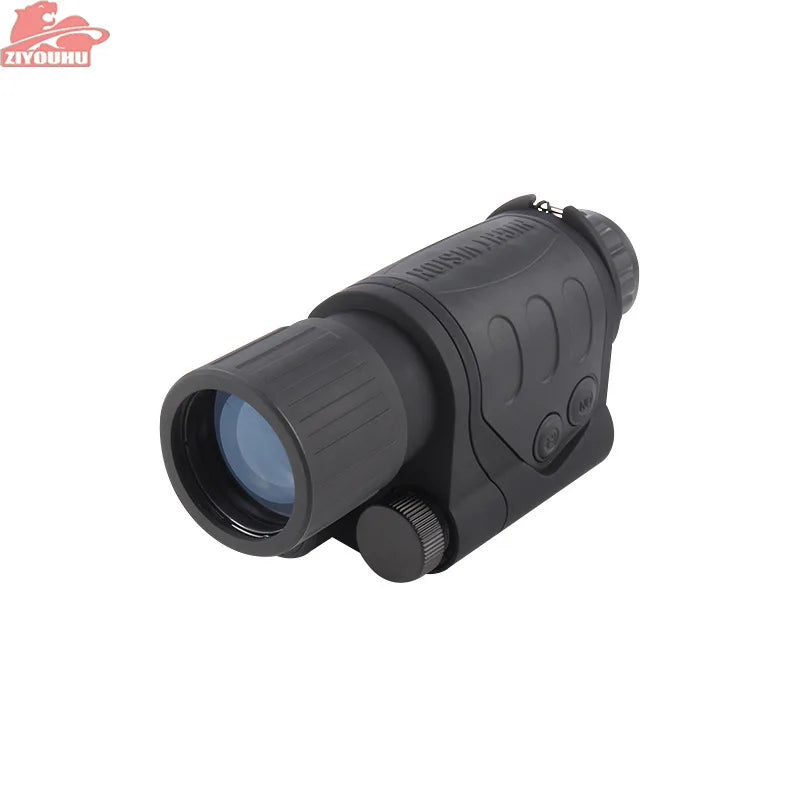 PN55-1 Compact Helmet Night Vision Hunting Monocular 1x24 Head Mounted Imaging Infrared Night Vision Scope View in Full Darkness