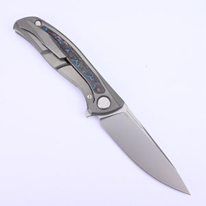 Kanedeiia F95 NL 3M M390 Steel Titanium Handle Ceramic Ball Bearings Flipper Pocket Folding Knife