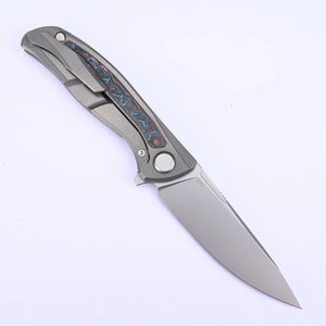 Kanedeiia F95 NL 3M M390 Steel Titanium Handle Ceramic Ball Bearings Flipper Outdoor Hunting EDC Tool Pocket Folding Knife