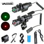 Tactical Red/Green Dot Laser Sight Adjustable Switch 650nm/532nm Laser Pointer For 11mm-21mm Ring Rifle Gun Scope Hunting Lazer