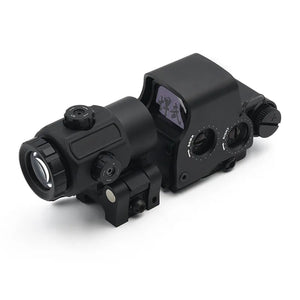 Holy Warrior EXPS3 Holographic Red Dot Sight with G43 3X Magnifier with Fast Optic Riser and FTC Mount Combo with Full Markings