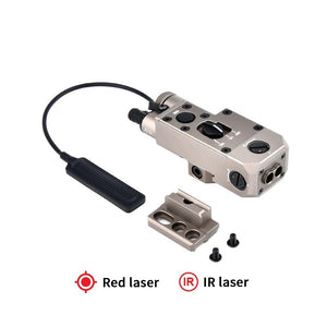 All-Metal CQBL-1 IR Pointer Red Green Laser Dot Sight Airsoft Hunting Weapon Light Accessories Dual Function Pressure Switch