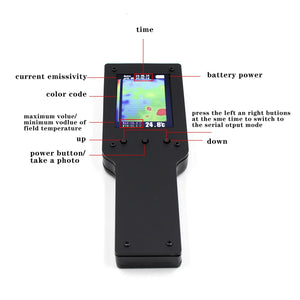Infrared Thermal Imager 2.4 inch LCD Industrial Testing Floor Heating Tube Testing Thermal Imaging Camera
