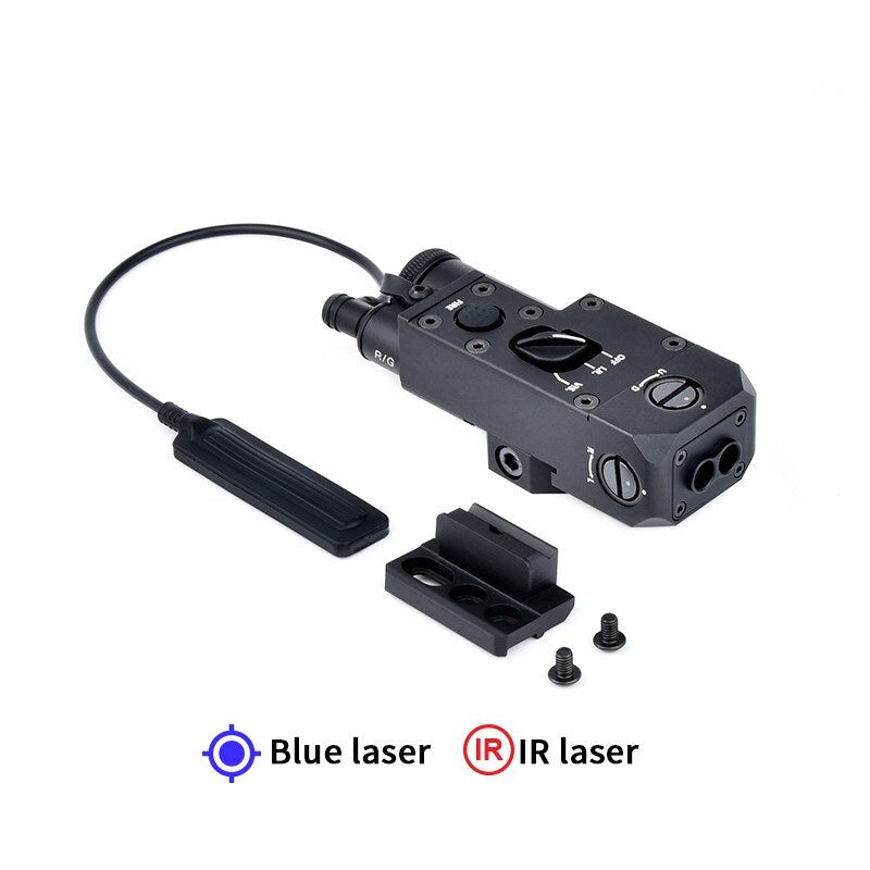 All-Metal CQBL-1 IR Pointer Red Green Laser Dot Sight Airsoft Hunting Weapon Light Accessories Dual Function Pressure Switch