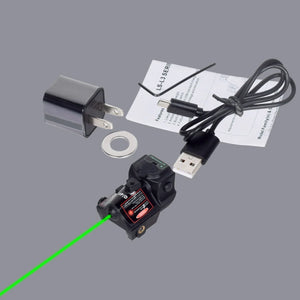 LS-L3 Rechargeable Red Green Blue Dot Aiming Laser Pointer Sight 20mm Picatinny Rail