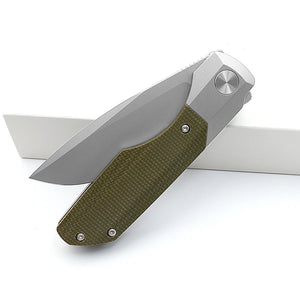 High Quality Smke Knives Synapse Pocket Folding Knife M390 Blade Titanium Handle Tactical Survival Knife