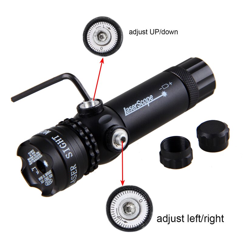 Red/Green Dot Laser Sight Adjustable Switch 650nm/532nm Laser Pointer For 11mm-21mm Scope Laser