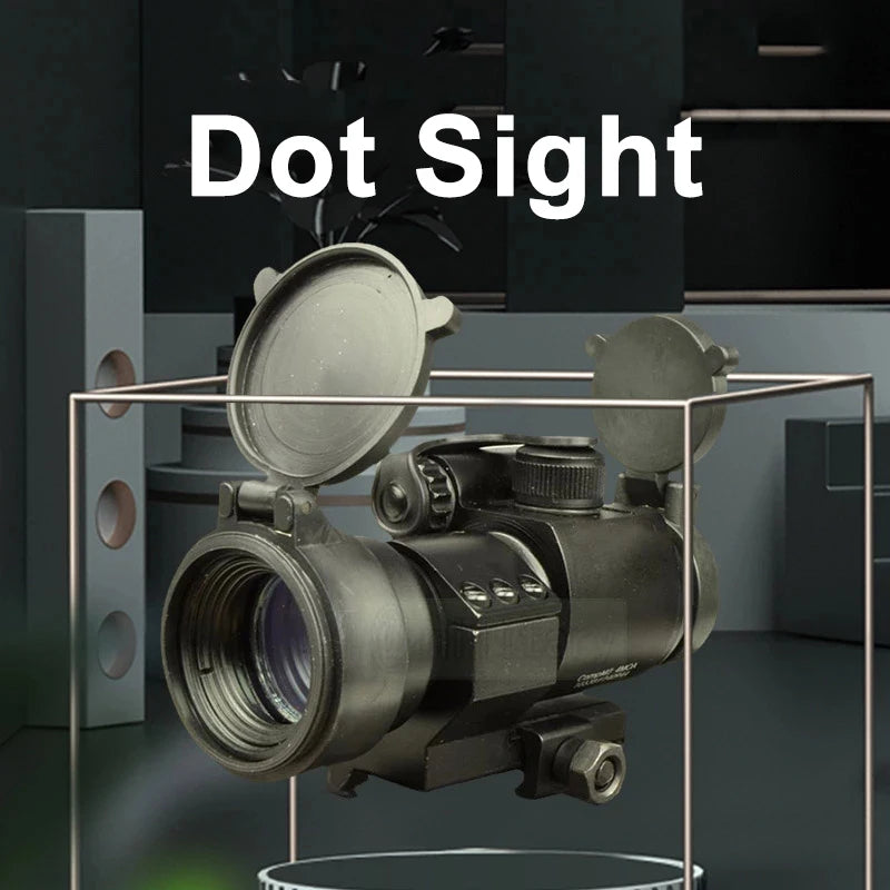 Dot Sight Black Metal White Engraved Red / Green 2 Levels Each High Mount Hunting Optical Machine Accessories