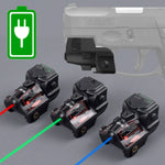 LS-L3 Rechargeable Red Green Blue Dot Aiming Laser Pointer Sight 20mm Picatinny Rail