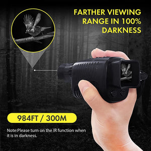 Monocular Night Vision Device 1080P HD Infrared 5x Digital Zoom Hunting Telescope Outdoor Day Night Dual Use 100% Darkness 300m