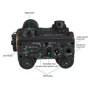 Dbal LASER A4 Dual Beam Aiming Laser with Visible/Infrared Laser/Infrared Spot/Flood Illuminator/Tactical Light