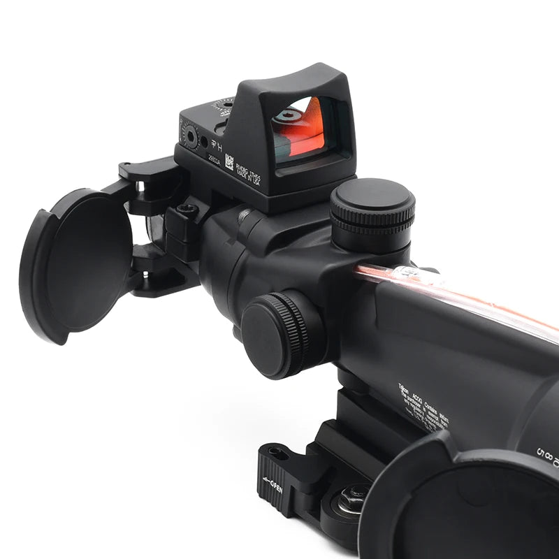 Holy Warrior TA11 3.5X35 Real Red Fiber Optic Illuminated Glass scope with Red Dot with Full Markings for Hunting Airsoft