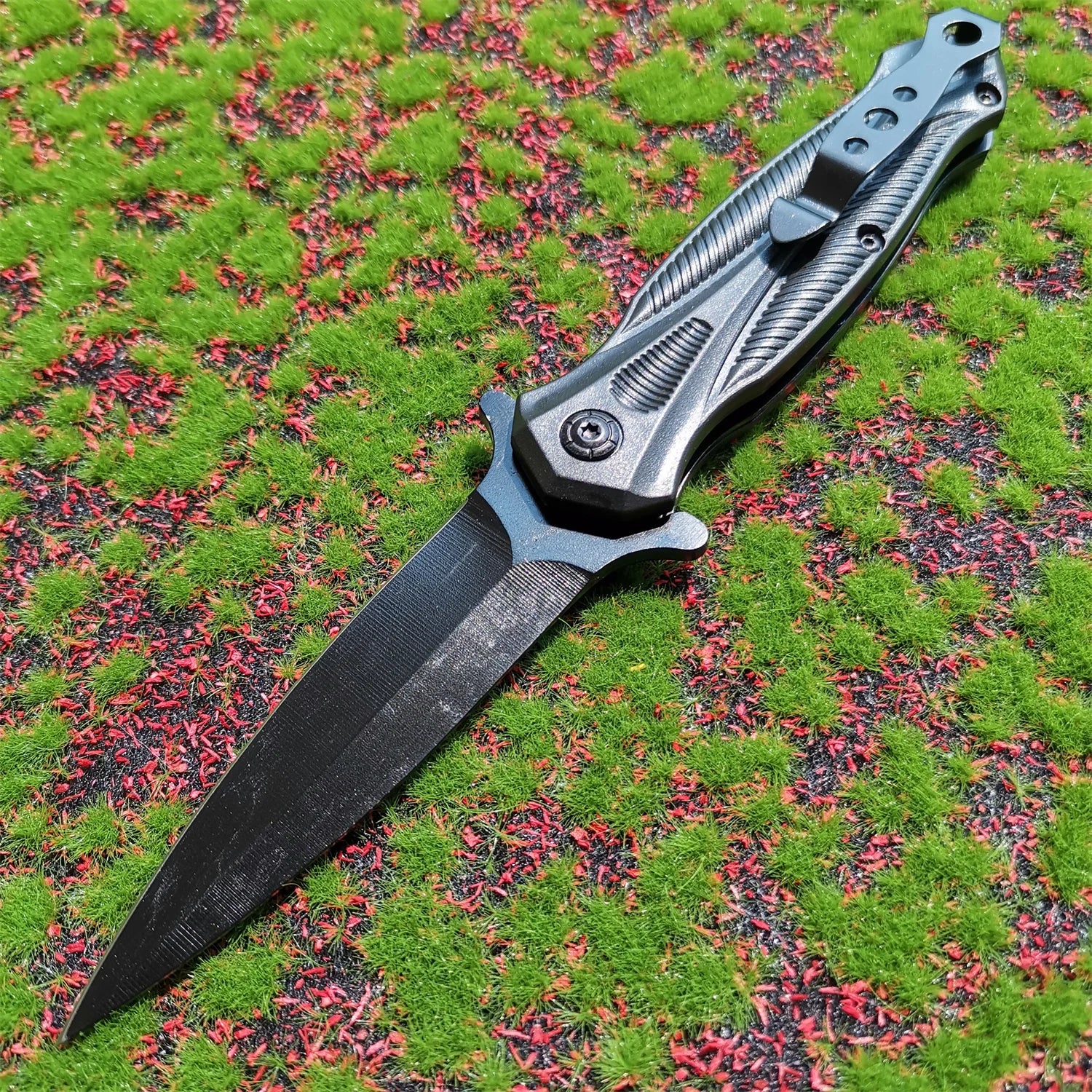 Tactical Folding Knife High Hardness Sharp Blade Hiking Camping Survival Knife Portable Knife ABS + Aluminum Alloy Knife Handle