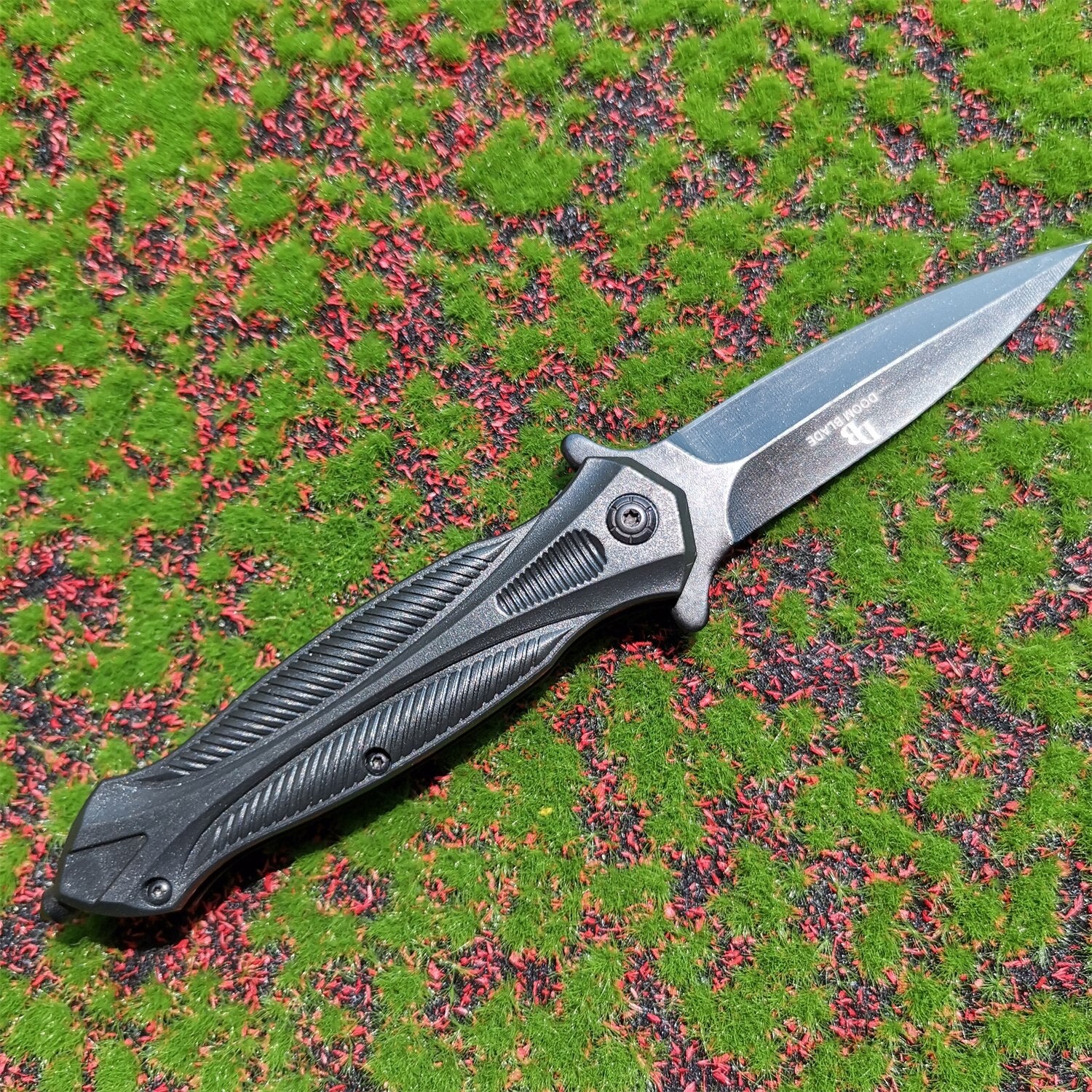 High Hardness Sharp Blade ABS + Aluminum Alloy Handle Folding Pocket Knife