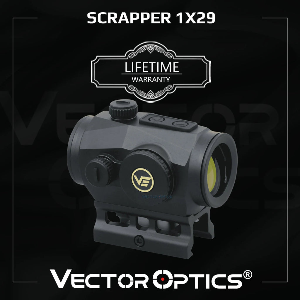 Vector Optics Scrapper 1x22/25/29 Red Dot Scope Sight With Motion Sensor IP67 Waterproof For Tactical Hunting Sporting AR15 M4