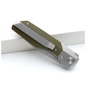 High Quality Smke Knives Synapse Pocket Folding Knife M390 Blade Titanium Handle Tactical Survival Knife
