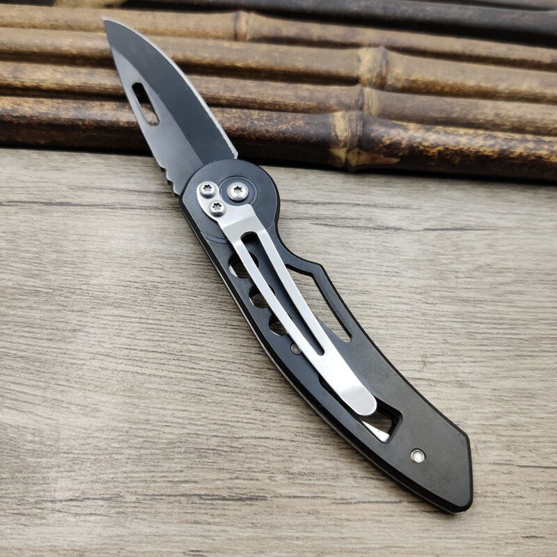 W33 Stainless Steel All Metal Portable Mini Folding Pocket Knife
