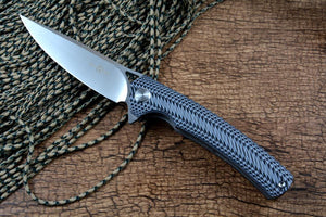 TWOSUN Flipper Fast Open D2 Blade Satin G10 Handle Folding Pocket Knives TS81 Ceramic Ball Bearing Folding Pocket Knives