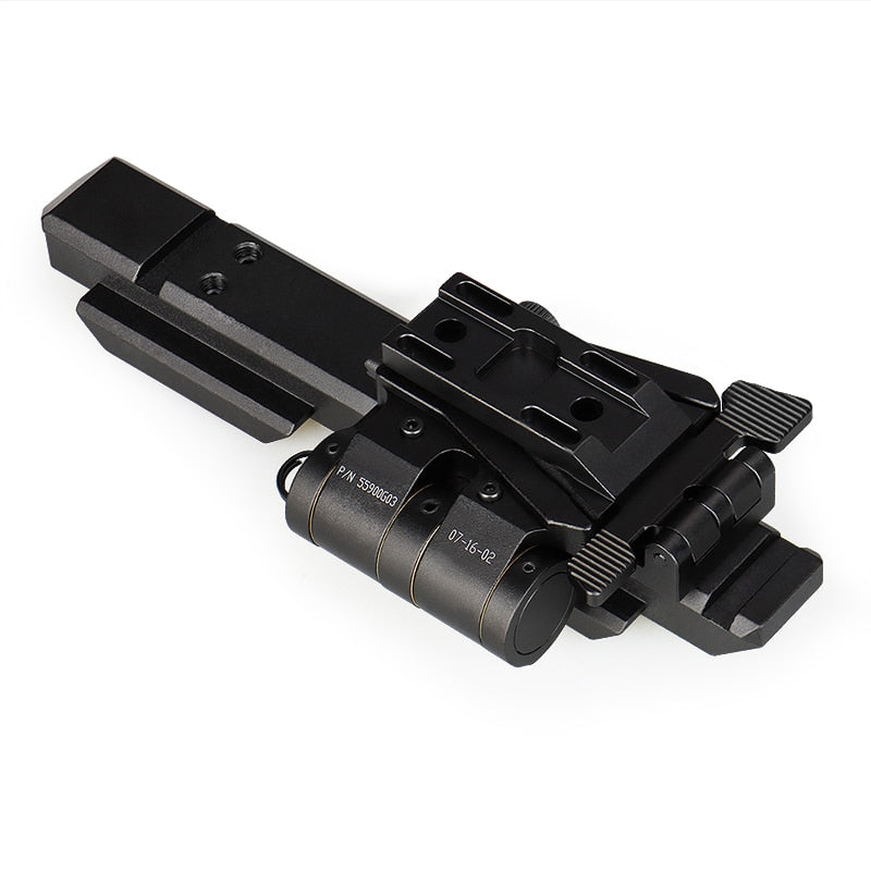 Tactical G33 Mounts Magnifier Flip-To-Side Quick Detach w/ 5/8&quot; Riser for G23 3X Magnifiers Fits 21.2mm Picatinny Rail
