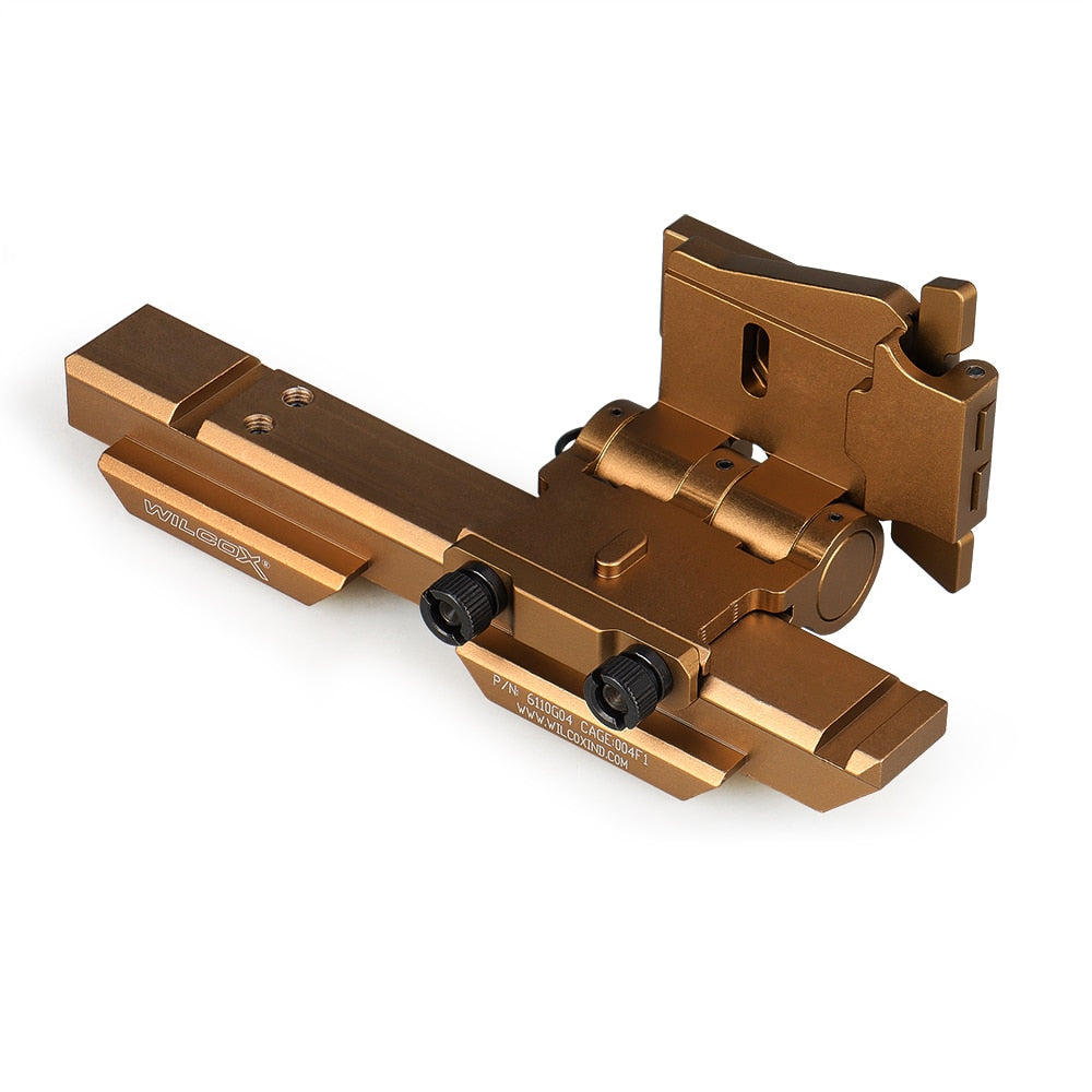 Tactical G33 Mounts Magnifier Flip-To-Side Quick Detach w/ 5/8&quot; Riser for G23 3X Magnifiers Fits 21.2mm Picatinny Rail