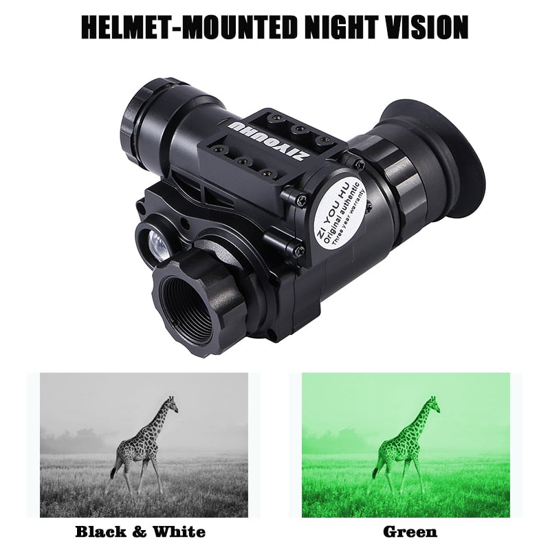 1-6x Zoom Head-Mounted HD IR Night Vision Goggles Black/White /Green Imaging Digital Night Viewer Monocular