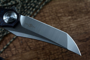 TWOSUN Pocket Folding Knife M390 Satin Blade Colorful TC4 Titanium Handle  TS196