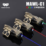 2022 MAWL-C1 Metal CNC Red Green Blue Laser IR Night Vision Light Visible Aiming Laser With EC2