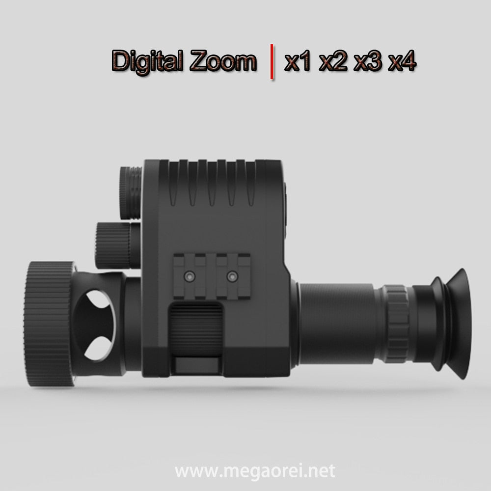 4A Telescope Sight Binoculars Monocular Add On Night Vision Scope Camera Video 1080p HD Screen 4x Zoom