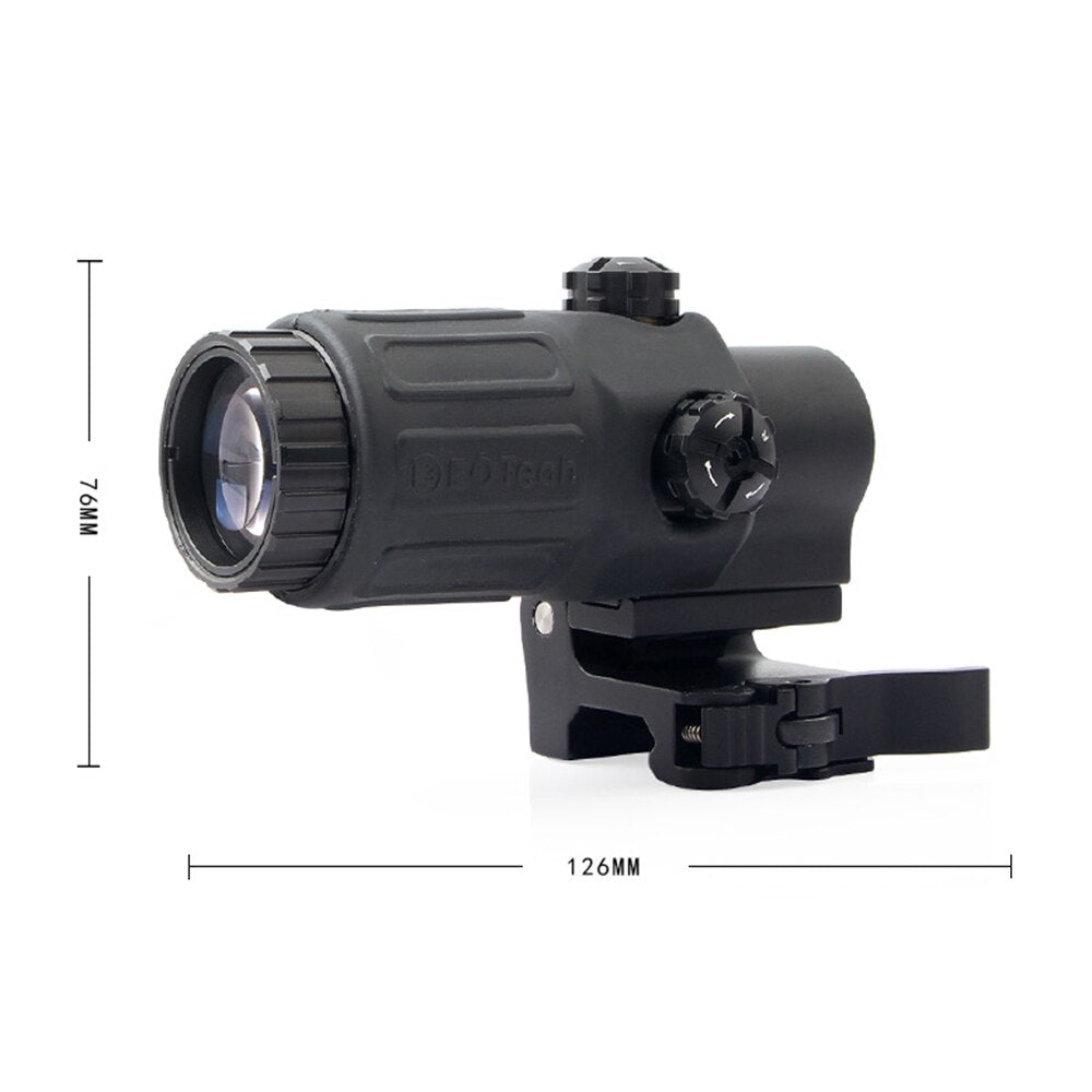 558 G43 G33 Holographic Collimator Sight Red Dot Scope 3X Magnifier Quick Detachable