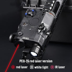 LA-5 (PEQ15) Red Laser Sight IR Pointer LA5 NGAL CQBL Aiming Flashlight