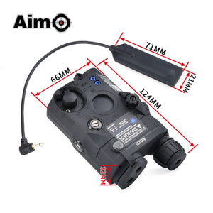 AN/PEQ-15 Green/RED/BLUE Dot Laser Indicator + White LED Flashlight 200 Lumens Fit 20mm Rail
