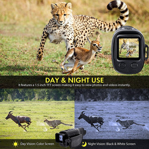 Monocular Night Vision Device 1080P HD Infrared 5x Digital Zoom Telescope Outdoor Day/Night Dual Use 100% Darkness 300m