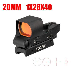 Hunting Holographic 1x40 Red Green Dot Sight Airsoft Dot Sight Scope 11mm 20mm Rail Mount Collimator Sight