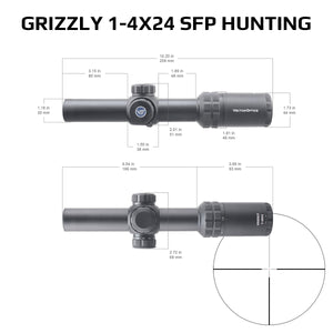 Vector Optics 1-4x24 1-6x24 SFP/FFP LPVO Riflescope Airguns Hunting CQB