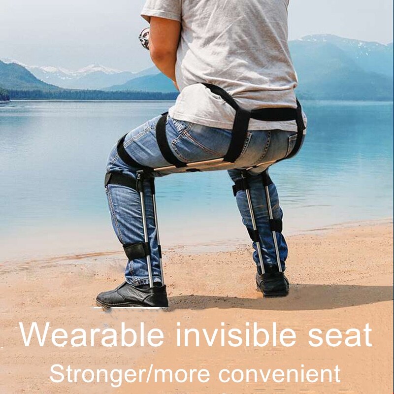 Anywhere Chair Invisible Chair Leg Brace Magic Stool Wearable Ergonomic Portable Seat