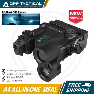 Dbal LASER A4 Dual Beam Aiming Laser with Visible/Infrared Laser/Infrared Spot/Flood Illuminator/Tactical Light