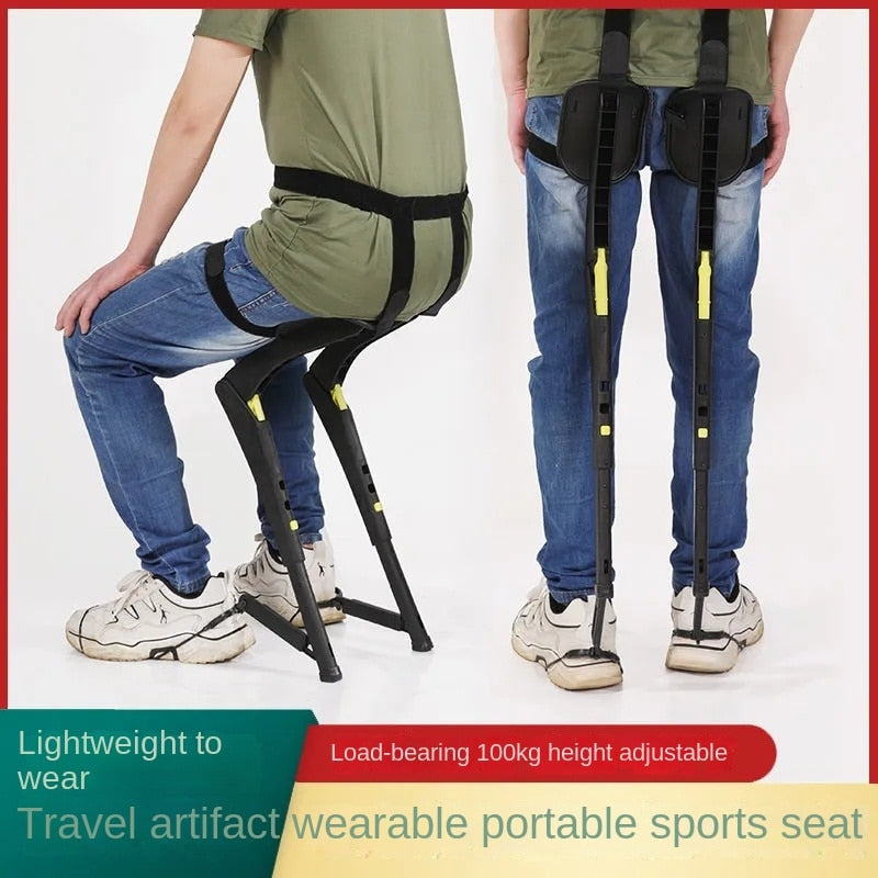Anywhere Exoskeleton Wearable Sports Lightweight Folding Chair