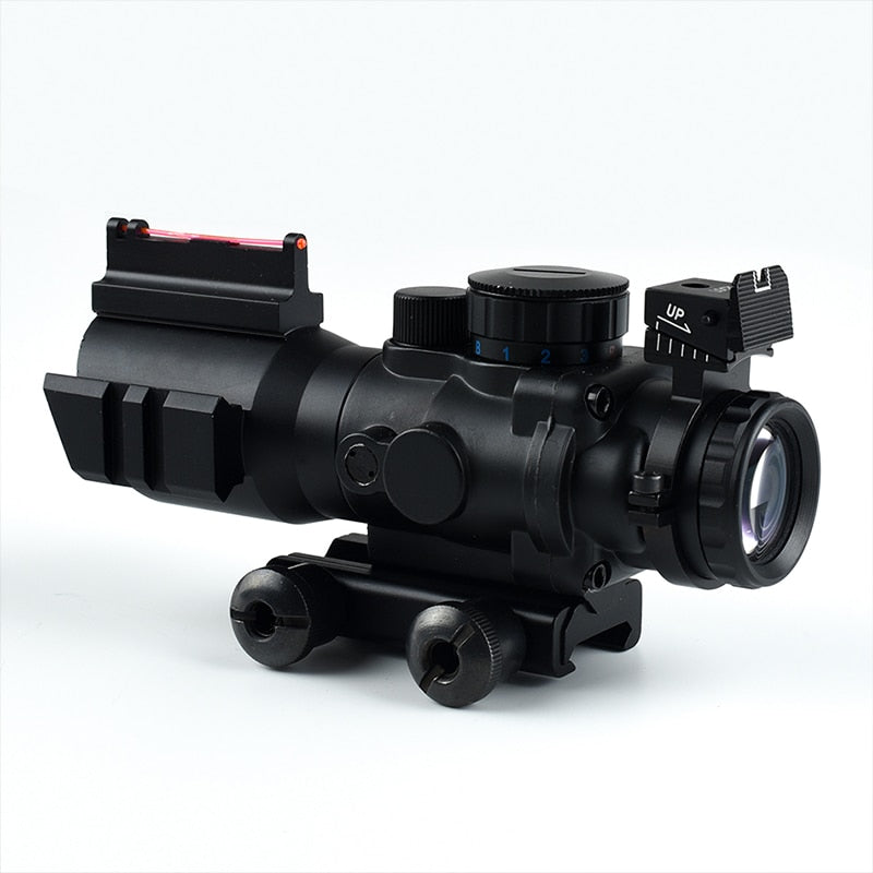 ACOG 4x32  20mm Dovetail Reflex Optics Scope Fiber Sight Magnifier