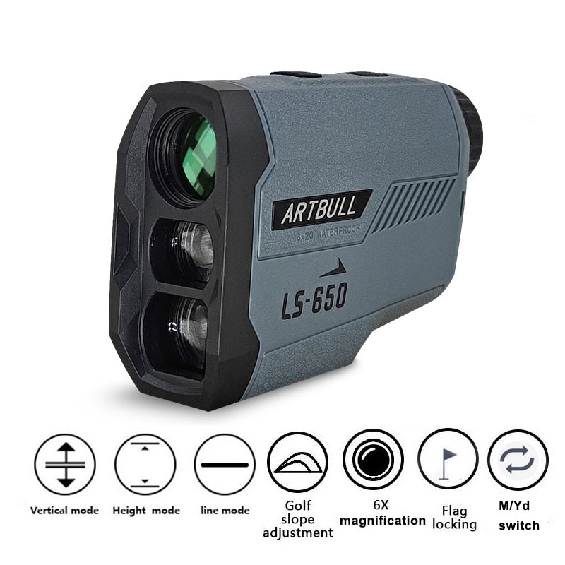 Golf Rangefinder 650m 1000m Telescope Golf Slope Adjusted Mode Flag-Lock Sport Laser Distance Meter