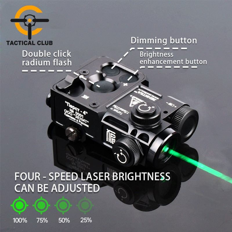 Metal Perst 4 PEQ Green IR Aiming Infrared Laser Pointer Sight