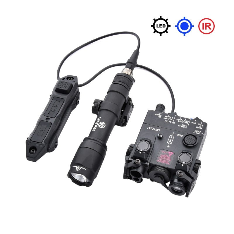 WADSN DBAL A2 Fully Functional Version Laser+M600C 600 Lumen Flashlight Remote Control Pressure Switch