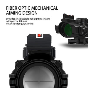 4x32 Acog 20mm Dovetail Reflex Optics Scope Sight with Sniper Magnifier