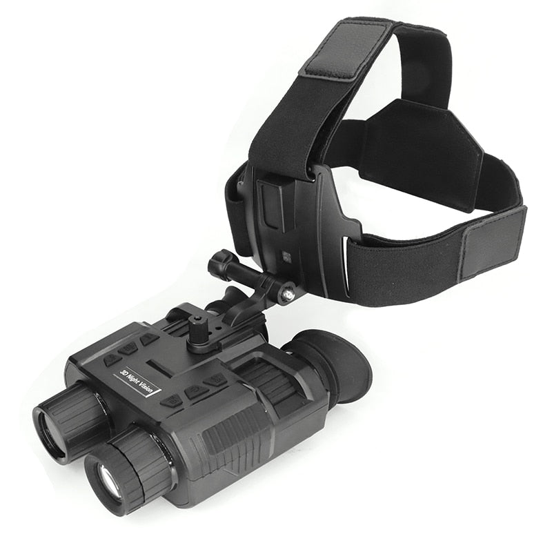 Binoculars Night Vision Goggles 1080P for Helmet Head 3D Stereo Imaging Night Range 250M Green 32GB Card
